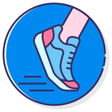 Atletizm simgesi basit gösterim