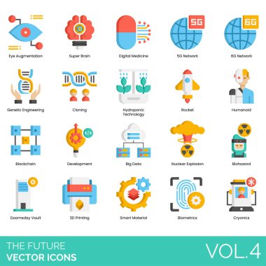 Gelecekteki Simgeler arasında gelecek, konsept, teknoloji, iş dünyası, modern arka plan, dijital, fütüristik, mavi, gökyüzü, internet, teknoloji, bağlantı, veri, yenilik, iletişim, soyut, inşa