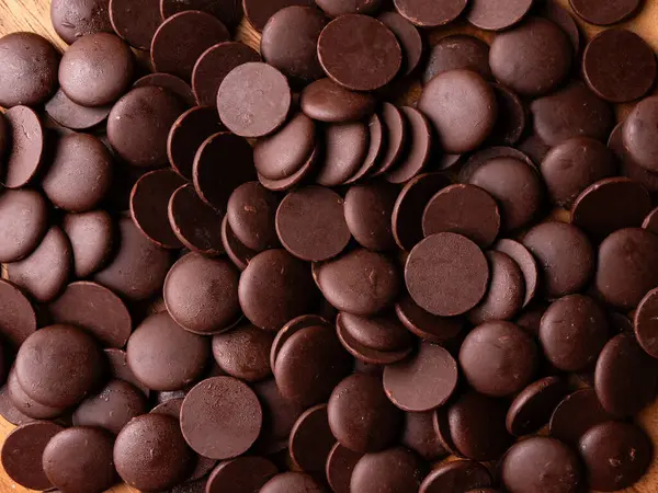 Koyu Çikolatalı Öksürük Pistols düğmeleri. Şekerleme ve hamur işi kavramı.