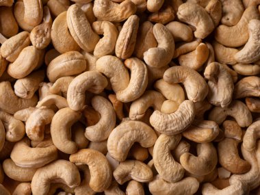 Tam kare fındık arka planı. Vejetaryen Organik Sağlıklı Atıştırma Konsepti.