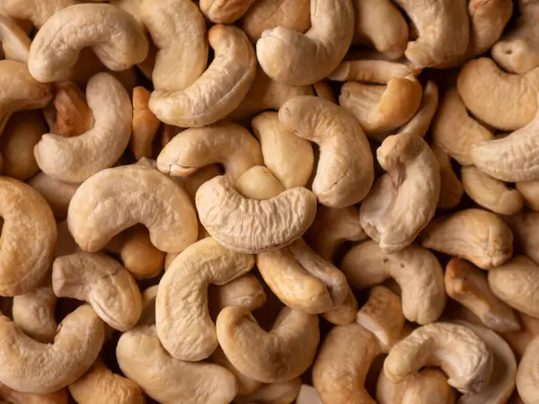 Tam kare fındık arka planı. Vejetaryen Organik Sağlıklı Atıştırma Konsepti.