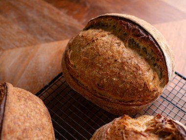 Huysuz Ekşi Ekmek Ekmeği Yakın plan.