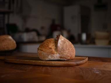 Huysuz Ekşi Ekmek Ekmeği Yakın plan.