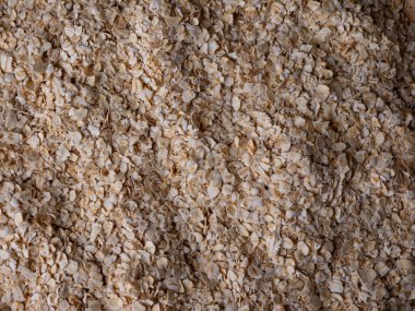 organik yulaf ezmesi veya yulaf ezmesi desenli arkaplan.