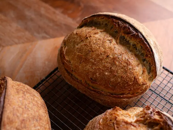 Huysuz Ekşi Ekmek Ekmeği Yakın plan.