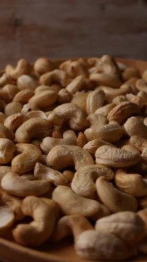 Tam kare fındık arka planı. Vejetaryen Organik Sağlıklı Atıştırma Konsepti. 