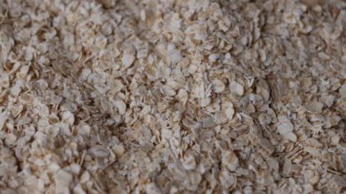 organik yulaf ezmesi veya yulaf ezmesi desenli arkaplan.