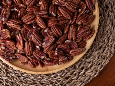 ham organik ceviz desenli arka plan.