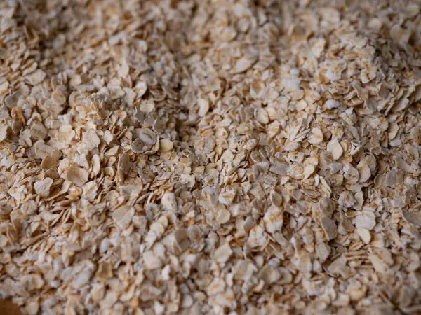 organik yulaf ezmesi veya yulaf ezmesi desenli arkaplan.