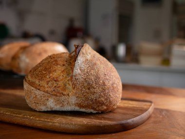 Huysuz Ekşi Ekmek Ekmeği Yakın plan.