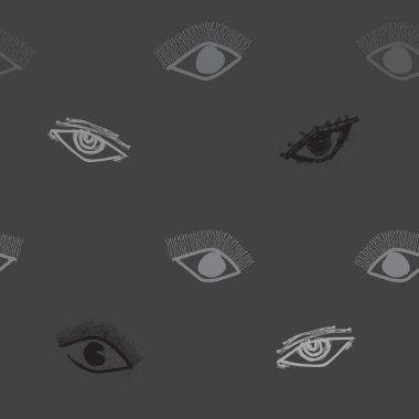 Tekstil, moda tasarımı ya da tuhaf görsel altyapılar için kusursuz soyut mürekkep desenleri.