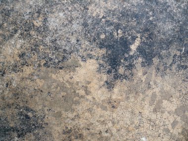 Çatlamış çimento yüzey dokusu doğal kusurlarla dolu..