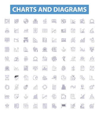Çizelgeler ve diyagramlar çizgi simgeleri, tabelalar hazır. Grafik Koleksiyonu, Çizimler, Tablolar, Haritalar, Diyagramlar, Grafikler, Turta, Çizgi, Çizgi Çizgisi, Çizgi Çizgisi.