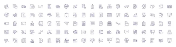 Σύμβολα Γραμμών Αντιγραφής Ορίστηκαν Design Collection Copywriting Writing Content Creativity — Διανυσματικό Αρχείο