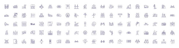 City people line icons signs set. Design collection of Urbanites, Townspeople, Metropolitans, Dwellers, Municipals, Inhabitants, Citizens, Residers outline vector concept illustrations