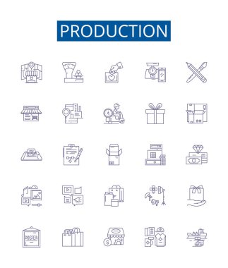 Üretim hattı simgeleri ayarlandı. Üretim, Üretim, Üretim, Üretim, Üretim, Üretim, Üretim, Üretim, Üretim, Üretim, Oluşturma,