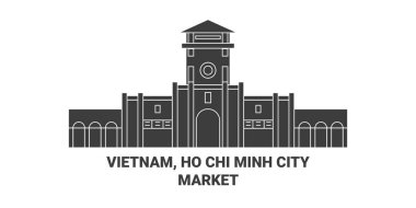 Vietnam, Ho Chi Minh Şehri, Bn Thnh Pazar Seyahat Hattı vektör çizelgesi