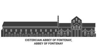 Fransa, Fontenay Manastırı, Fontenay Manastırı seyahat çizgisi çizelgesi çizimi