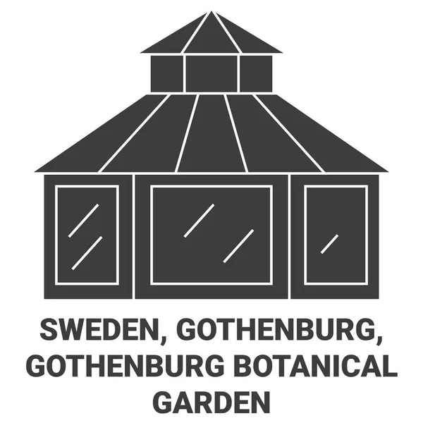 Швеция Гётеборг Гётеборг Ботанический Сад — стоковый вектор
