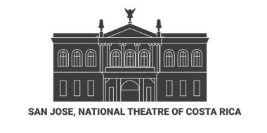Kosta Rika, San Jose, Kosta Rika Ulusal Tiyatrosu, seyahat çizgisi çizimi