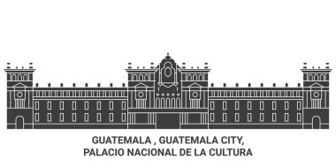 Guatemala, Guatemala Şehri, Palacio Nacional De La Cultura seyahat çizgisi çizimi