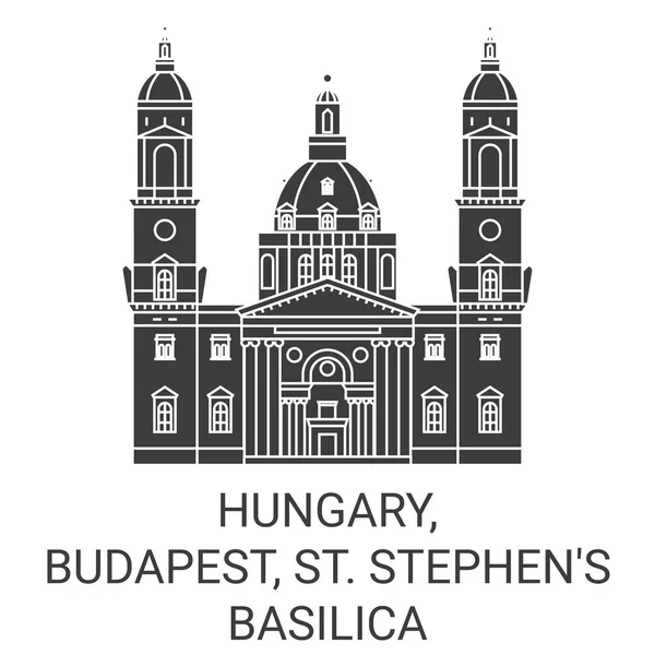 Ungarn Budapest Stephans Basilika — Stockvektor