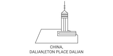 Çin, Dalian, Eton Place Dalian seyahat çizelgesi çizimi