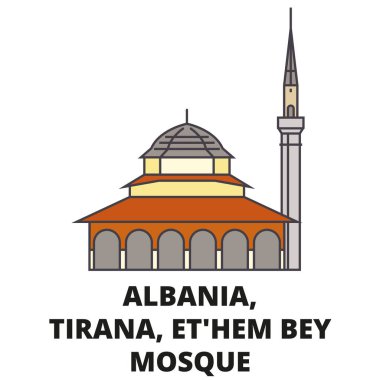 Afganistan, Kabil, Pul E Khishti, Cami simgesi, seyahat işareti, tasarım gezisi vektörü, düz tatil sembolü