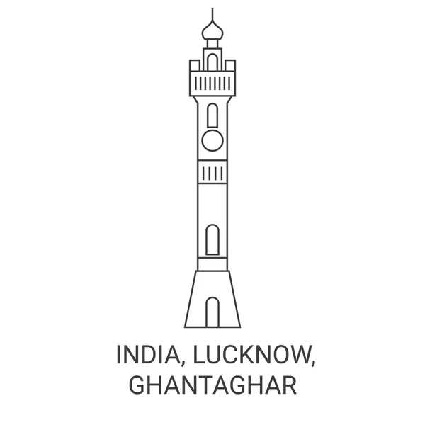 Индия Лакхнау Гантагар — стоковый вектор