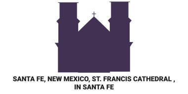 Amerika Birleşik Devletleri, Santa Fe, New Mexico, St. Francis Katedrali, Santa Fe seyahat çizgisi çizelgesi çizimi