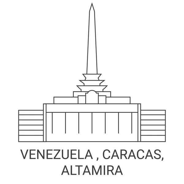 Венесуэла Каракас Альтамира Векторная Иллюстрация — стоковый вектор