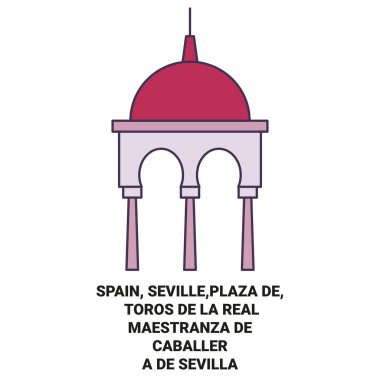 İspanya, Seville, Plaza De, Toros De La Real Maestranza De Caballera De Sevilla seyahat çizelgesi çizimi