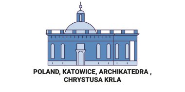 Polonya, Katowice, Archikatedra, Chrystusa Krla seyahat çizgisi çizelgesi çizimi