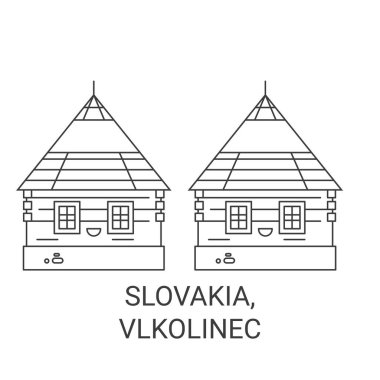 Slovakya, Vlkolinec seyahat tarihi çizgisi çizimi