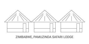 Zimbabwe, Pamuzinda Safari Lodge, seyahat çizgisi çizelgesi çizimi