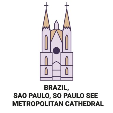 Brezilya, Sao Paulo, So Paulo Metropolitan Katedrali 'ne bakın.