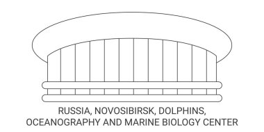 Rusya, Novosibirsk, Yunuslar, Okyanus Bilimi ve Deniz Biyolojisi Merkezi seyahat çizgisi çizimi