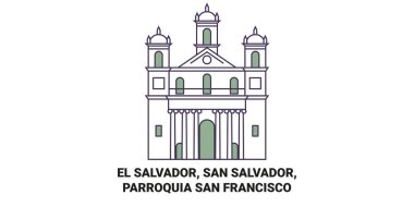 El Salvador, San Salvador, Parroquia San Francisco seyahat çizgisi çizelgesi çizimi