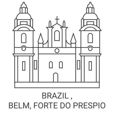 Brezilya, Belm, Forte Do Prespio seyahat çizgisi çizelgesi çizimi