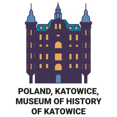 Polonya, Katowice, Katowice Tarihi Müzesi. Tarihi eser çizgisi çizimi.