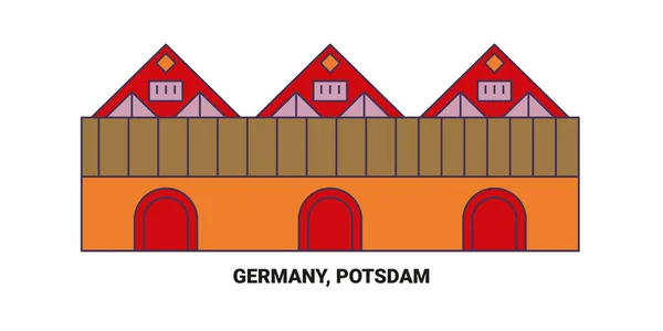Германия Потсдам Векторная Иллюстрация — стоковый вектор