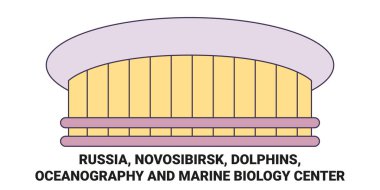 Rusya, Novosibirsk, Yunuslar, Okyanus Bilimi ve Deniz Biyolojisi Merkezi seyahat çizgisi çizimi