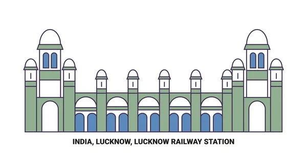 Индия Лакхнау Лакхнау — стоковый вектор
