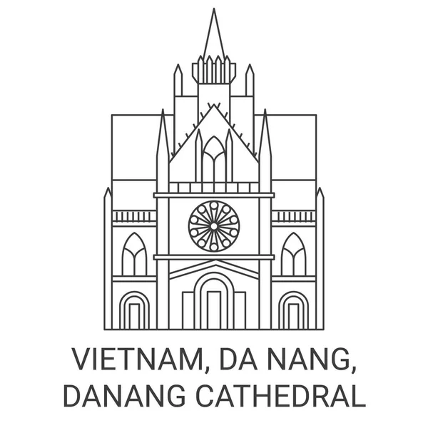 Єтнам Дананг Дананг Кафедральний Собор — стоковий вектор