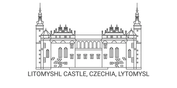 Tschechische Republik Lytomysl Burg Litomyshl — Stockvektor