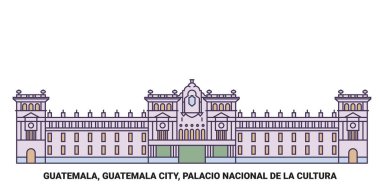 Guatemala, Guatemala Şehri, Palacio Nacional De La Cultura seyahat çizgisi çizimi