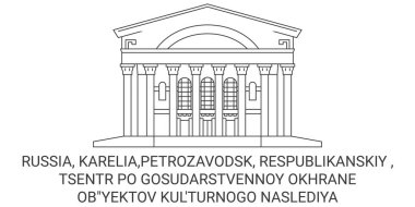 Rusya, Karelia, Petrozavodsk, Respublikanski, Tsentr seyahat çizelgesi çizimi