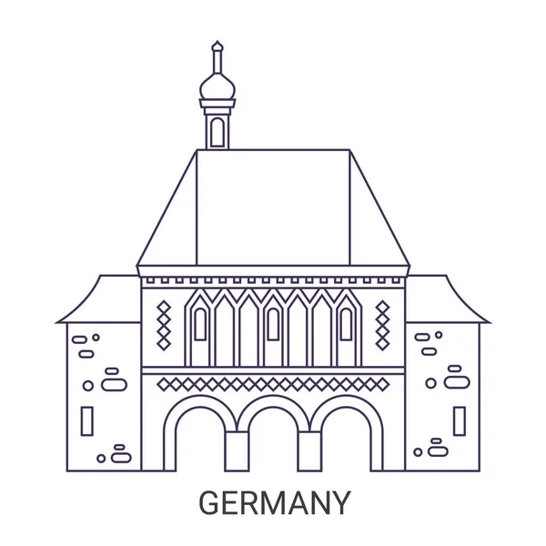Векторная Иллюстрация Германии — стоковый вектор