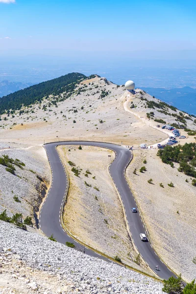 Hairpin Bend Mont Ventoux France 909 263 Highest Mountain Region — Stock Photo, Image
