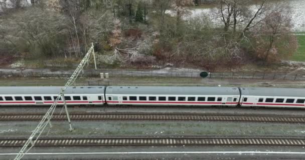 올덴자알 네덜란드 2023년 12월 올덴자알 기차역에서 열차의 — 비디오